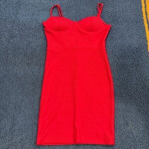 Haute Monde Red Mini Dress